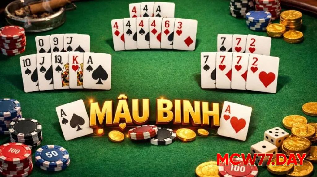 Cách Chơi Mậu Binh MCW77: 3 Mẹo Xếp Bài Ăn Sập Cả Làng