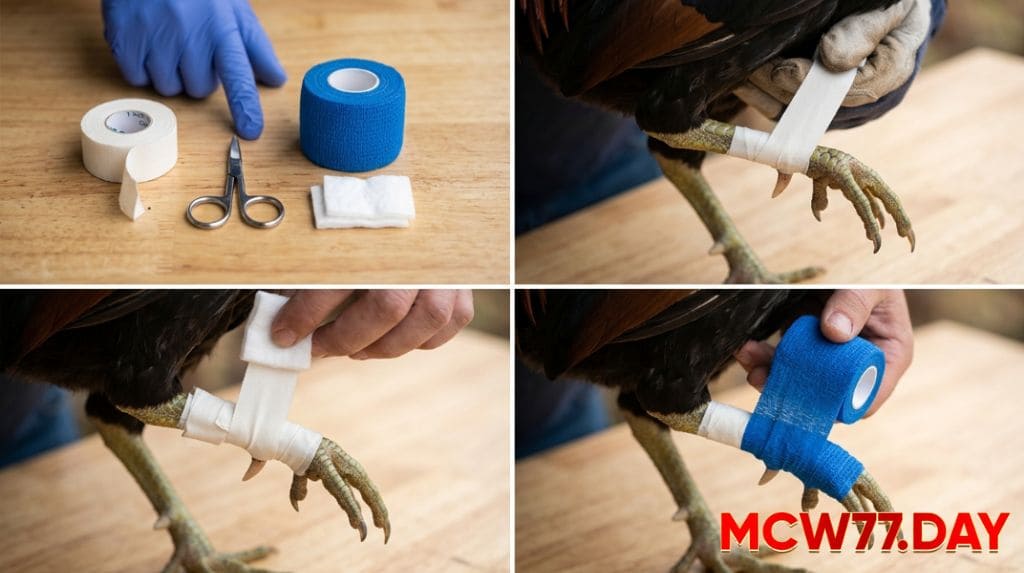 Hướng Dẫn Cách Băng Cựa Gà Đúng Kỹ Thuật