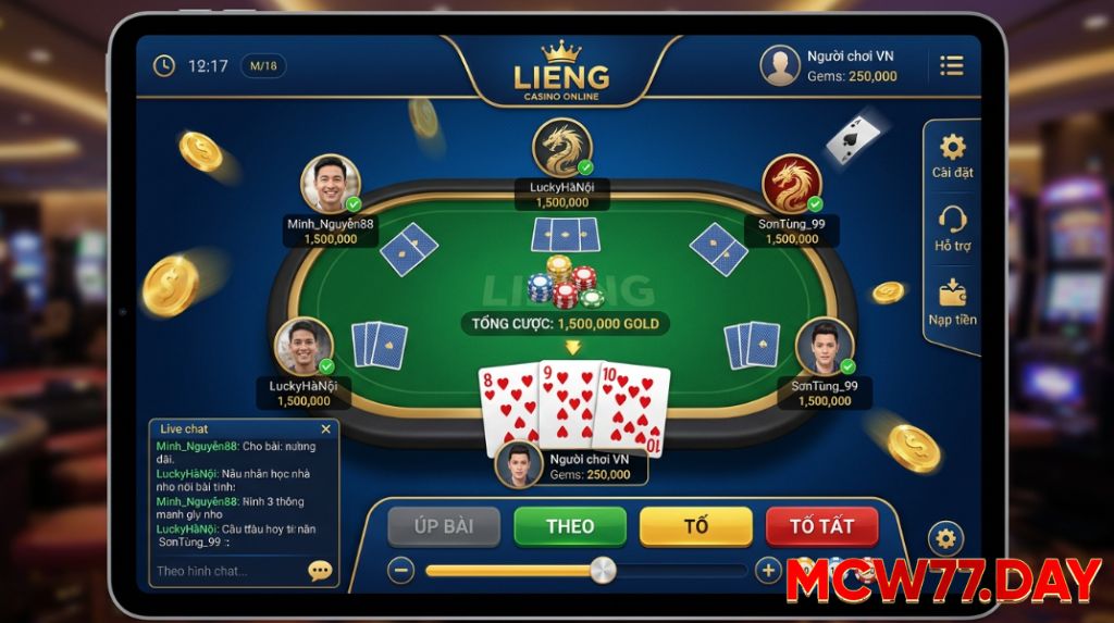 Liêng Online: Sảnh Bài Cào Tố Đổi Thưởng Xanh Chín 2026
