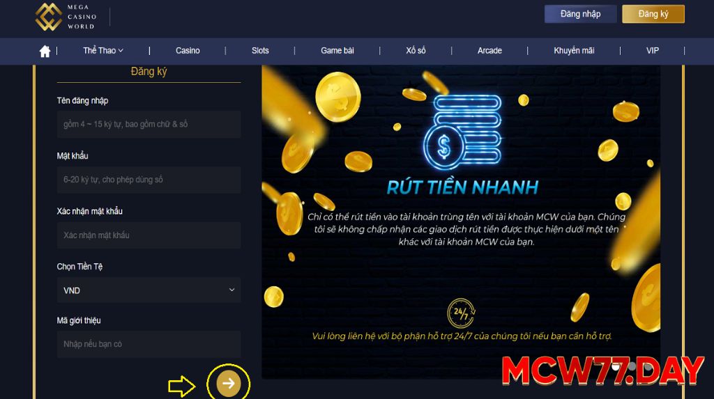 Những Lỗi Thường Gặp Khi Đăng Ký MCW77