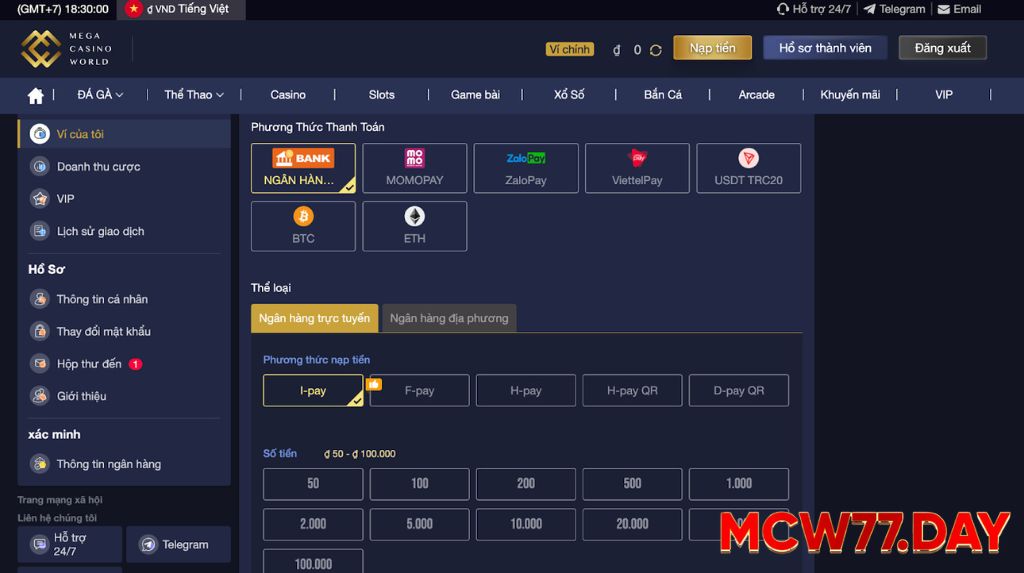 Những Lưu Ý Quan Trọng Khi Nạp Tiền MCW77