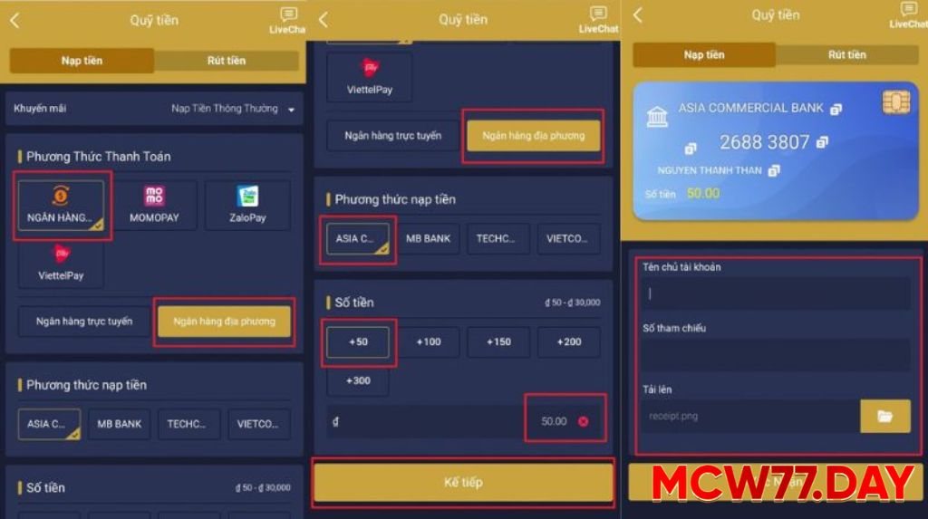 Mẹo Rút Tiền MCW77 Nhanh Và An Toàn